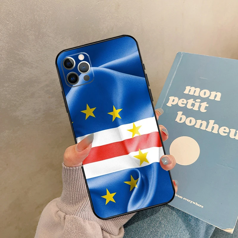 Cape Verde Flag Case For iPhone 14 13 12 11 15 16 Pro Max Mini Plus X XR XS Max Cover Coque 12