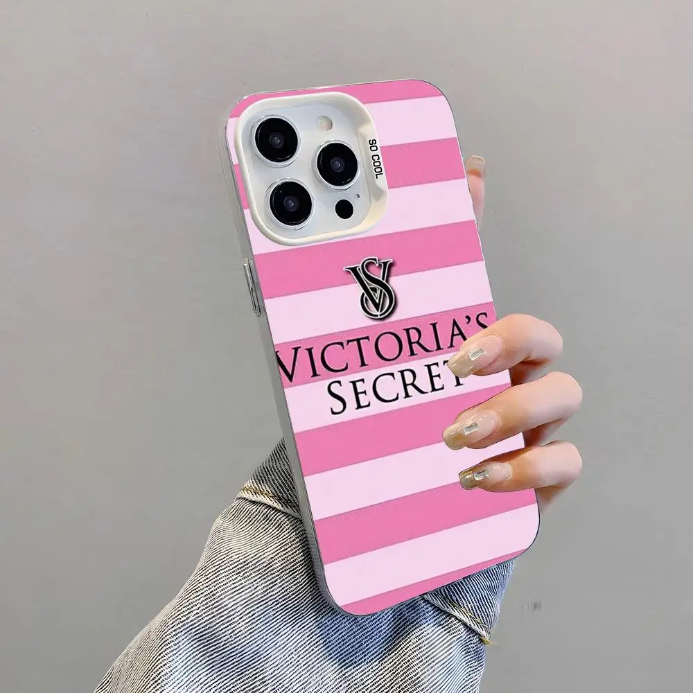 Luxury V-Victoria S-Secret VPink Shockproof Colorful Phone Case