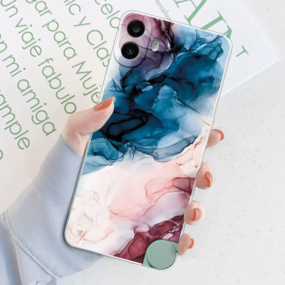 Clear Shockproof Fashion Print Soft Silicone TPU Phone Case