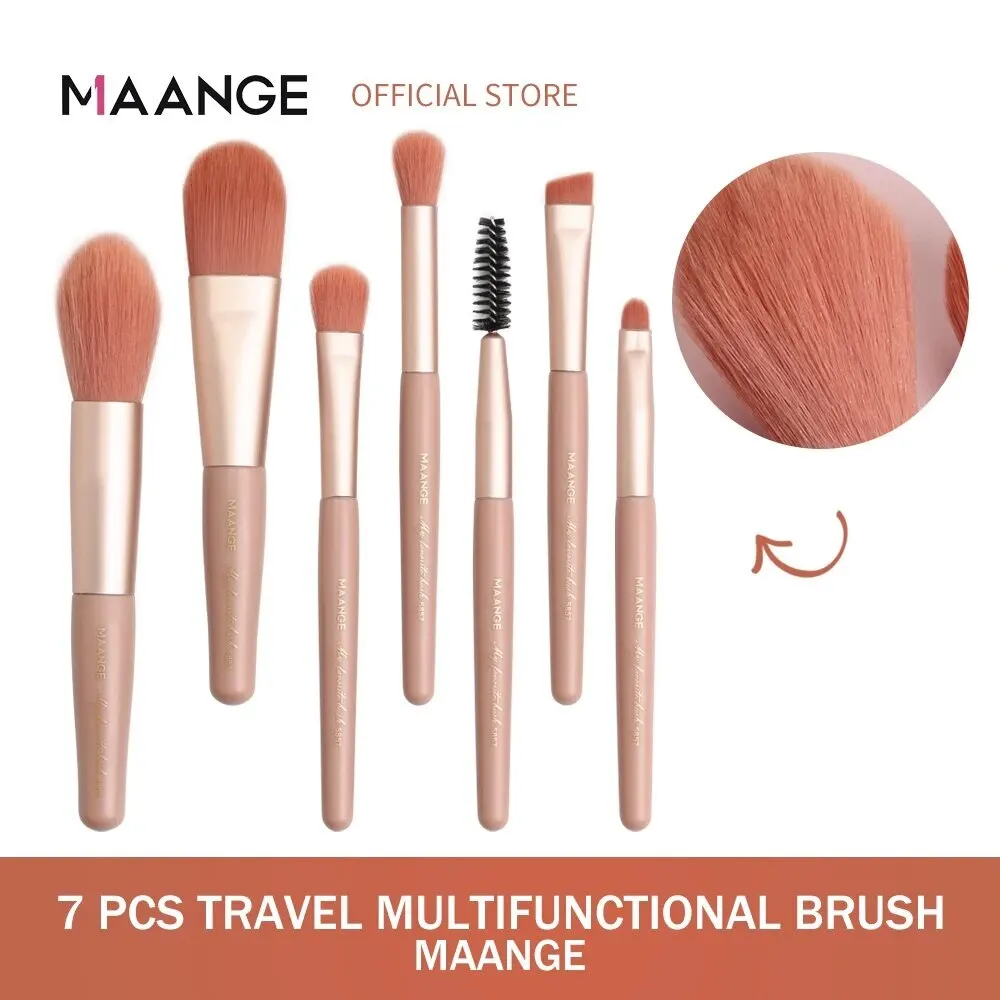 Makeup Brushes Set Soft Hair Face Powder Highlight Eye Shadow Brush Beginner 7pcs