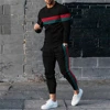 Autumn Casual Fashion 3D Print Men's Sportswear Set Long-Sleeved T Shirt Pants 2-Piece Set Oversized Pullover Men Clothing 1
