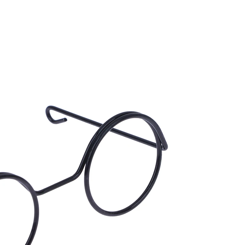 5PCS Miniature Eyeglasses Metal Round Frame Lensless Eyewear Toy Retro Doll Glasses DIY Doll Dressing Accessories Spectacles