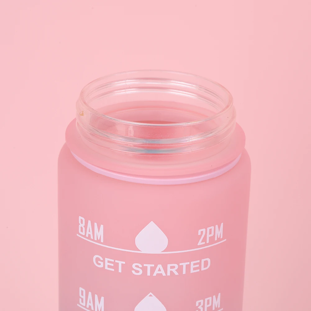 1000ml Motivational Water Bottle with Handle Sport Water Bottle Large Capacity Time Scale Cup for Outdoor Sports