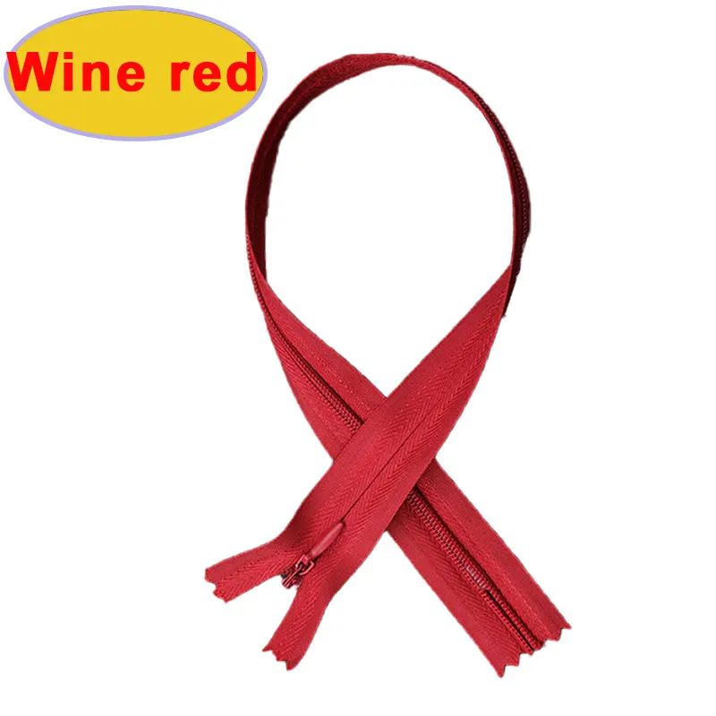 14"Nylon Coil Invisible Zippers For DIY Tailor Sewing Craft