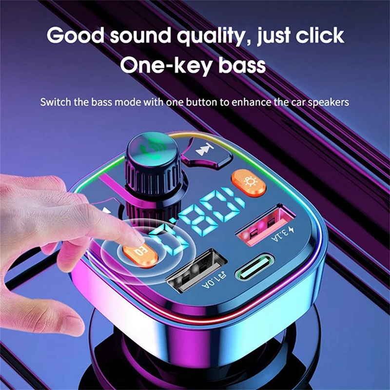 

Car MSI Blueplayer Mp3 Player Fm Radio Transmitter Pd20W Flash Charger Car Charger Hands-Free Calls Car Wireless MSI Blueplayer
