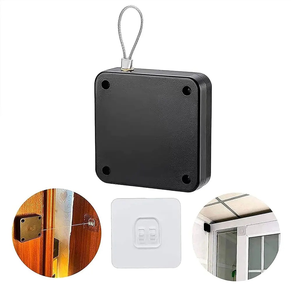Automatic Perforation-free Door and Closet Drawer Sliding Door Closers with Hook Quick Installation for Automatic Closing door closer