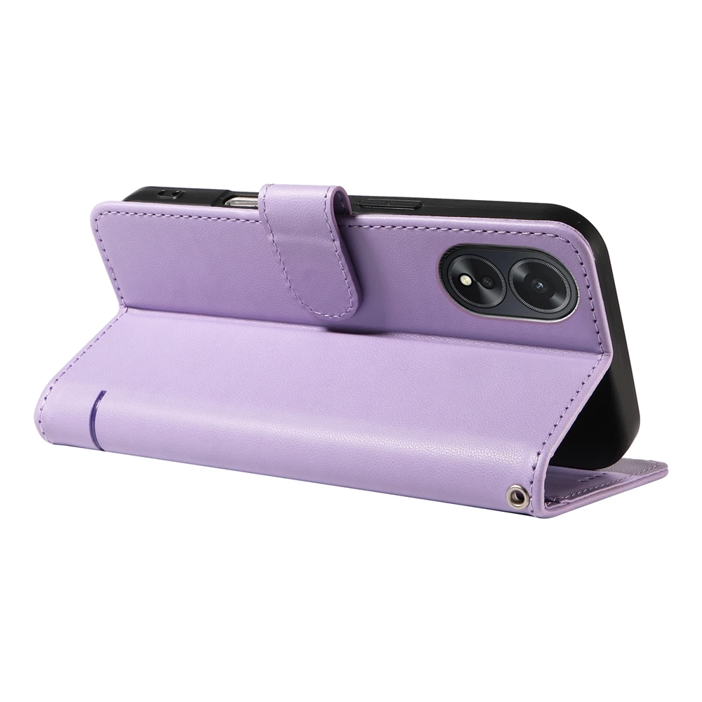 Magnetic Wallet Flip Leather Case with Cat and Butterfly Embossed Design