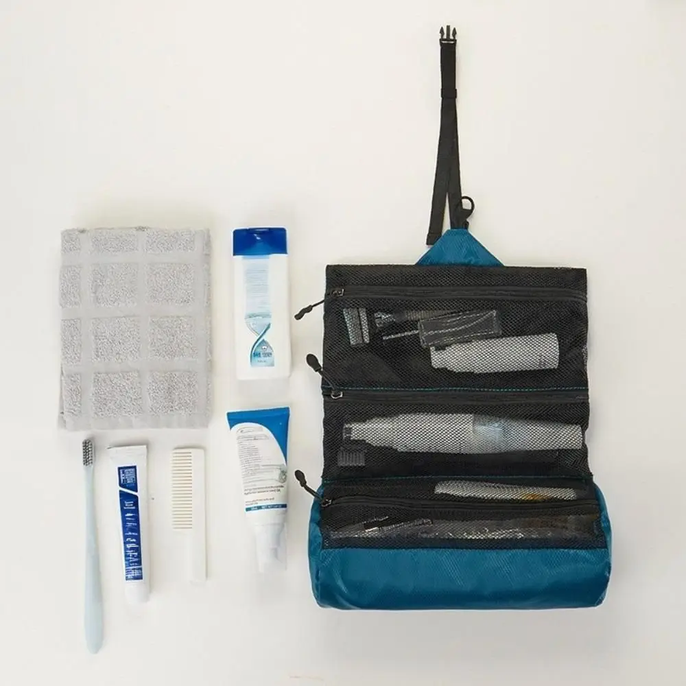 Tragbare Große Faltbare Toilettentasche Geschäftsreise Wasserdichte Reise-Waschtasche Kosmetiktasche Reise – Detail 5