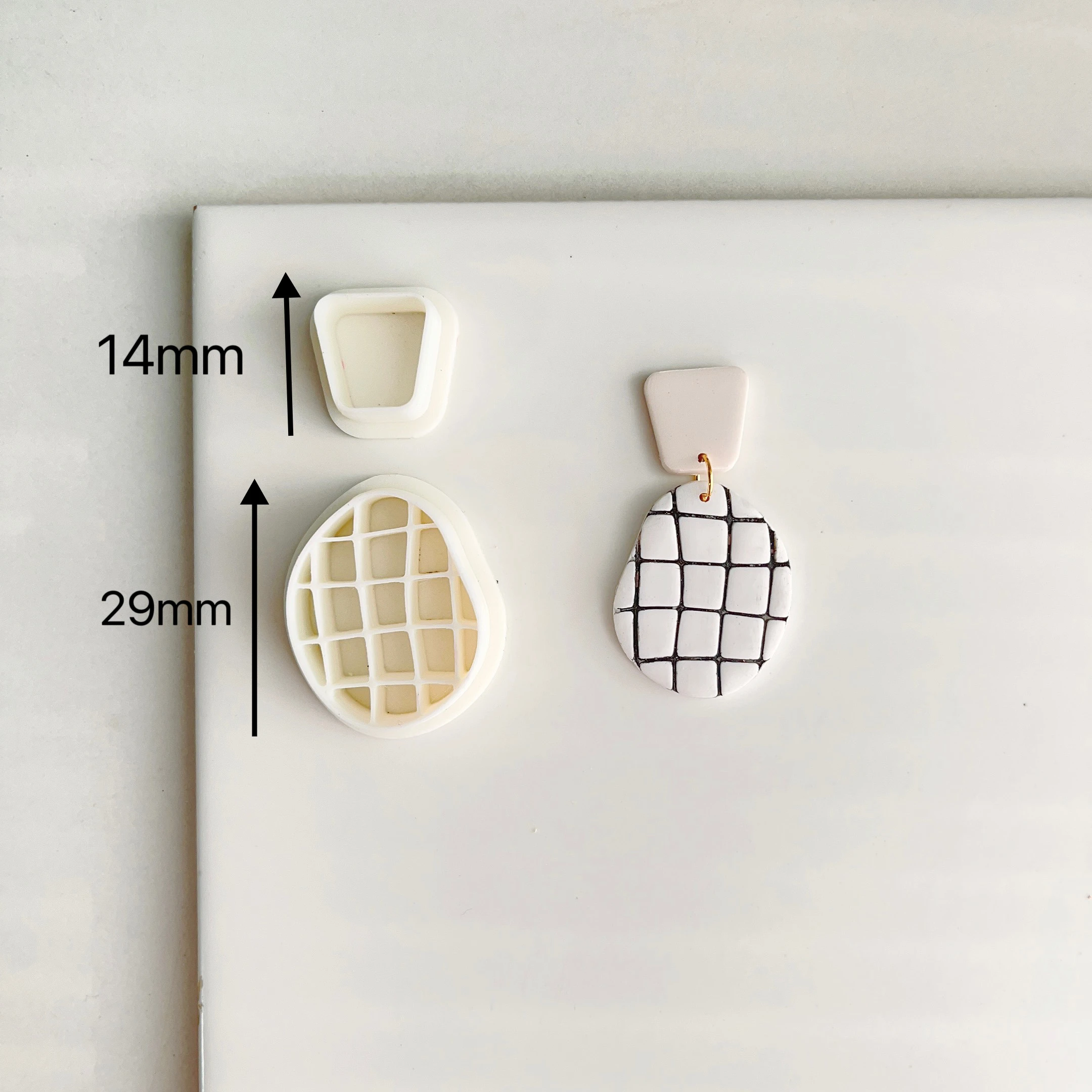 Geometry Arc Shape Polymer Clay Cutter Mold Rainbow Round DIY Earring Pendant Jewelry Cutting Die Manual Mold Soft Pottery Tools