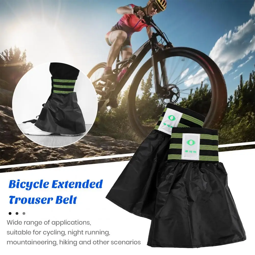 Bike Leg Straps Elastic Leg Straps Reflective Cycling Set Elastic Band Ankle for Biking for Backpack Cyclists