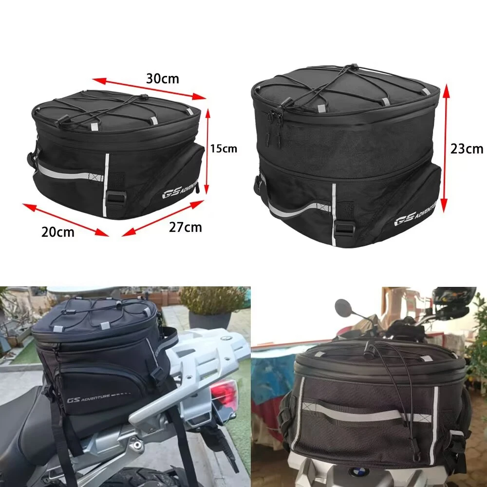 Motorcycle Tail Bag 22L Rear Seat Bag For R1200GS R1250GS F800GS Z750 Z800 G310R LC Adventure