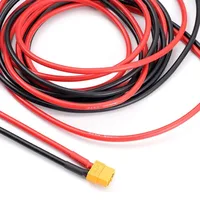 สายเชื่อมต่อแบบแปลงหัว XT60 ตัวผู้-ตัวเมีย ขนาด 12AWG ความยาว 300 ซม. สายซิลิโคน สำหรับเชื่อมต่อแบตเตอรี่ลิโพ ใช้กับโดรน รถบังคับ เรือบังคับ 1