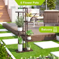 Bamboo Plant Stand for Indoor Outdoor Plants Corner Tall Plant Shelf Holder Shelf Plant Rack Holder Display Rack 1