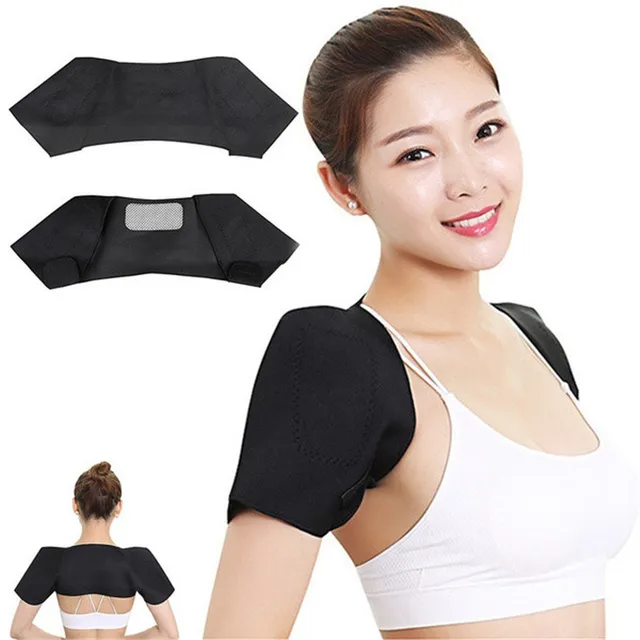 Tourmaline Self-heating Heat Therapy Pad Shoulder Protector Support Brace Pain Relief Health Care Magnet Heated Belt 3