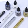 Metallic Paint Marker Pens with Ink Set Gold Silver White Permanent 2mm Art Markers for Manga Crafts Scrapbooking Art Supplies 6