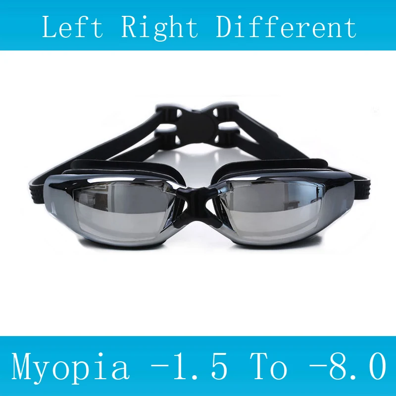 Swim Glasses Myopia Prescription Corrective Lens Pool Waterproof Adult