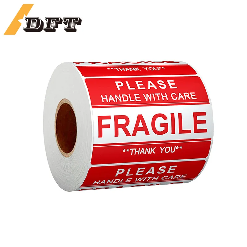 100PCS Fragile Stickers The Goods Please Handle With Care Warning Labels DIY Supplies 76x25m 75x50mm 90x50mm 130x70mm