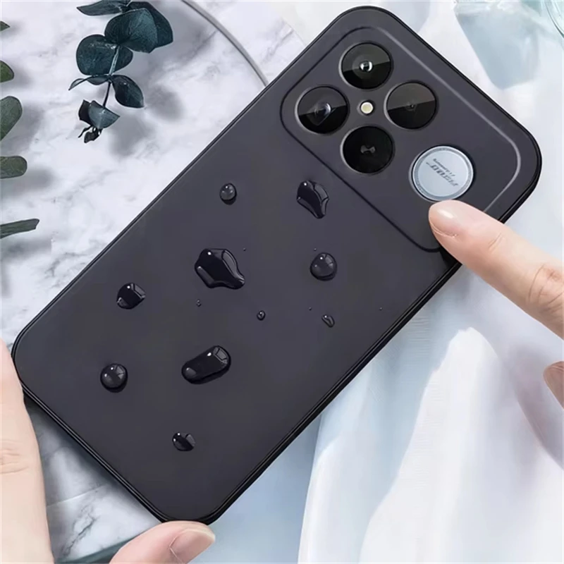 Premium Liquid Silicone Phone Case with Lens Protector - Durable and Stylish Protection Cover