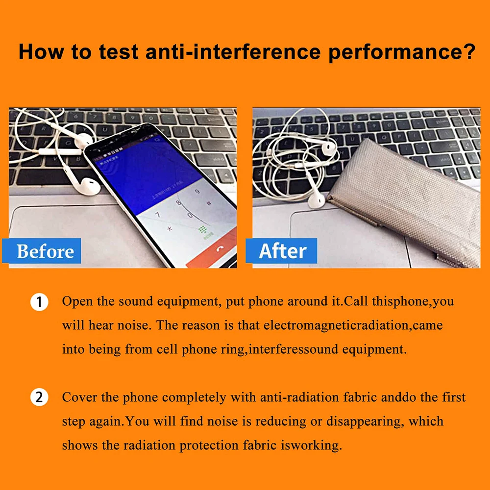 Faraday Fabric RFID Shielding Ripstop Style EMF 5G Anti-Radiation Conductive Magnetic Cloth Anti Signal Interfer Light Weight