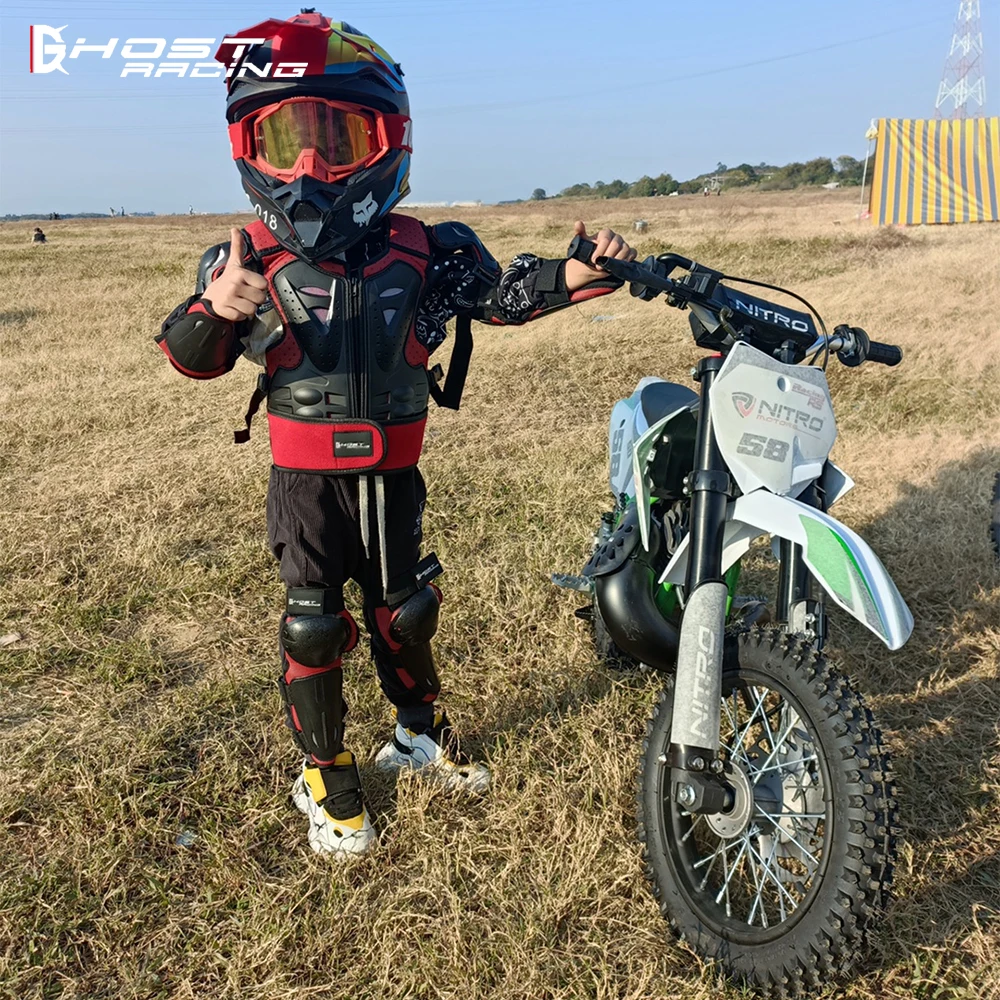 Gilet de protection complet pour moto, pour enfant de 5 à 10 ans, gilet de  Motocross, gilet de protection des genoux pour Scooter, veste de vélo hors  route - AliExpress