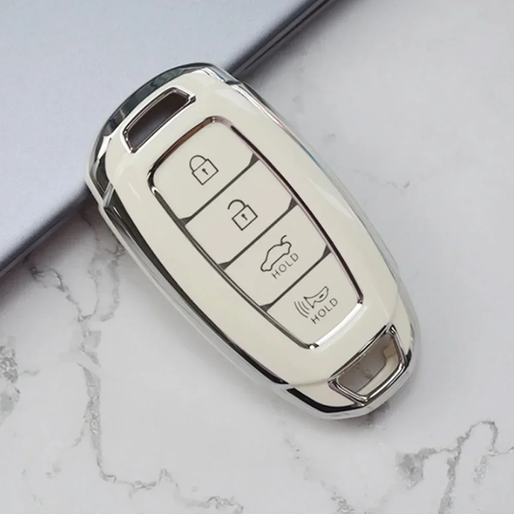 Car 3/4/5 Buttons Key Case Cover Shell Fob for Hyundai i30 Ix35 KONA Encino Solaris Azera Grandeur Ig Accent Santa Fe Palisade 