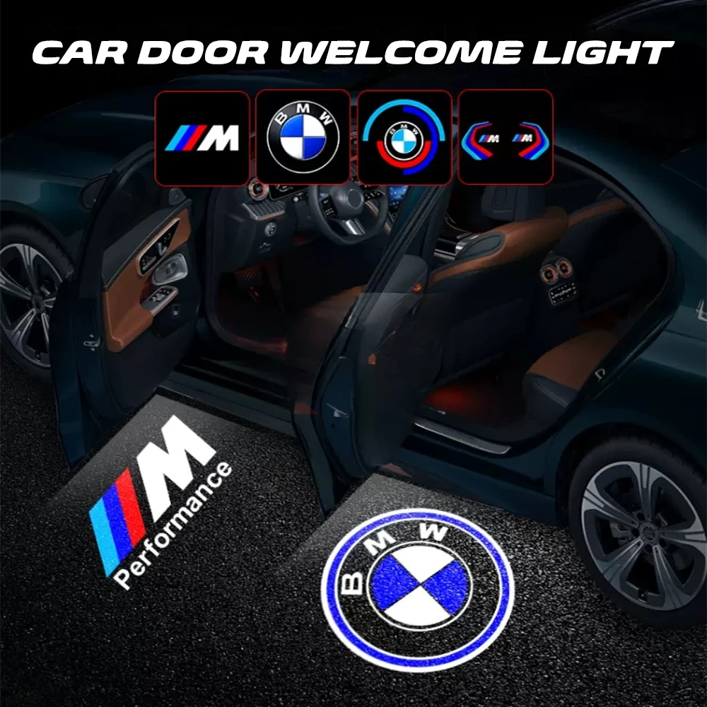2/4Pcs Led Car Door Light Welcome Projector Logo Ghost Shadow Lamp For BMW E60 E61 E90 E91 E92 E93 F10 F11 GT Z4 Accessories