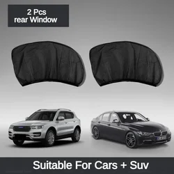 Universal Car Sunshade UV Protection Anti - Mosquito Blackout Side Curtain (2 PCS rear Window)