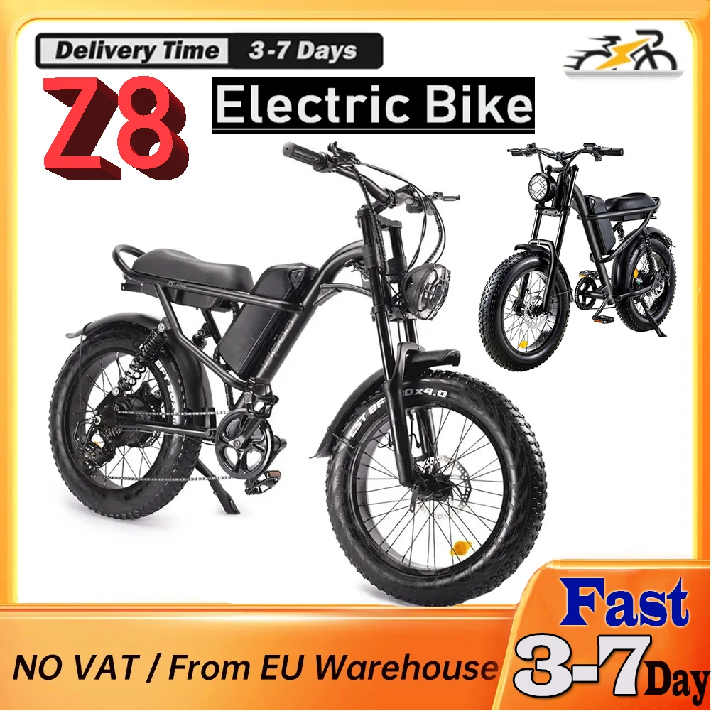 Z8AdultsElectricBike20FatTire48V500WElectricBicycle45kmh