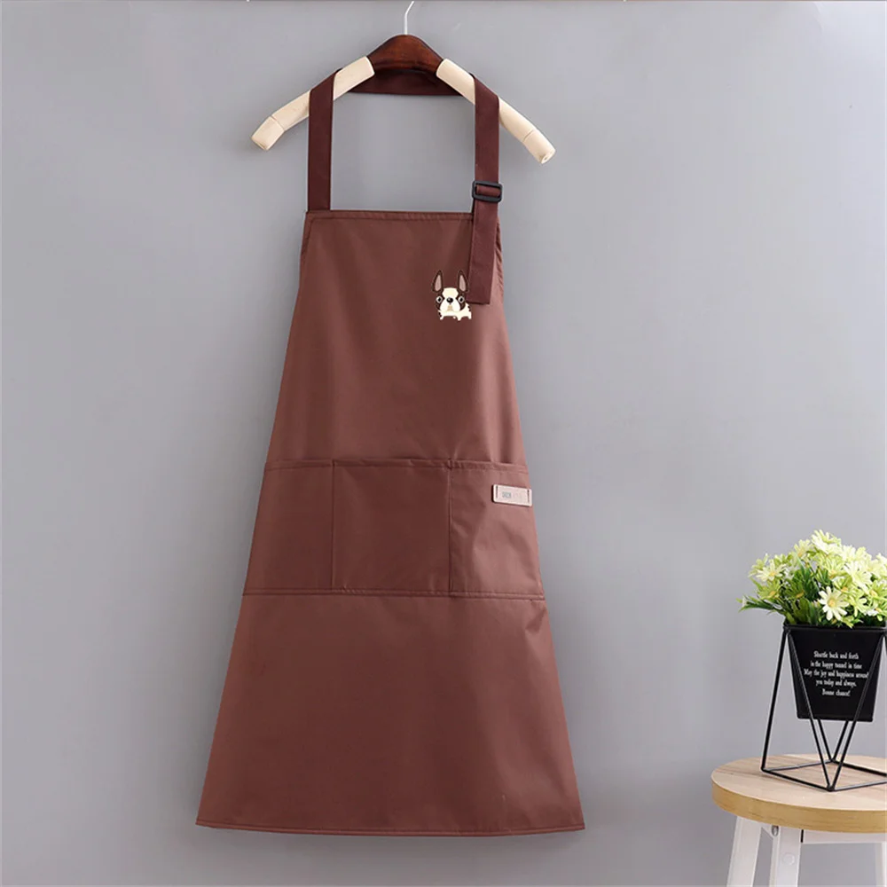 Fashion Waterproof Breathable Apron Kitchen Cooking Women Work Clothes Men'S Oil Proof Coffee Apron Kitchen Accessories