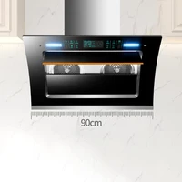 900mm Kitchen Range Hood Household Range Hood Side Suction Range Hood Wall Mounted Intelligent Cleaning Range Hood 2