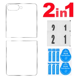 Premium Tempered Glass Screen Protector - Anti - scratch, Clear Films, Multi - Pack (2 - 6 Pieces) for Galaxy Z Flip 8 (2 in 1 Glass)