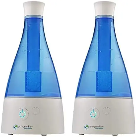 

H9402PK Ultrasonic Cool Mist Humidifier, 30 Hr. Run Time, 0.5 Gal. Tank Capacity, 350 Sq. Ft. Coverage, Quiet, Filter Free, Silv