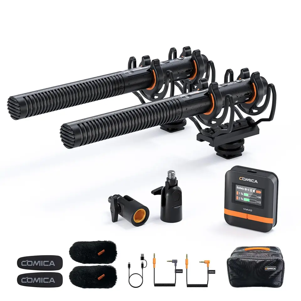 ★新品・未開封★ COMICA VM40 ワイヤレスショットガンマイク Amazon | ワイヤレスマイクcomica VM40 ガンマイク【32BIT、32G