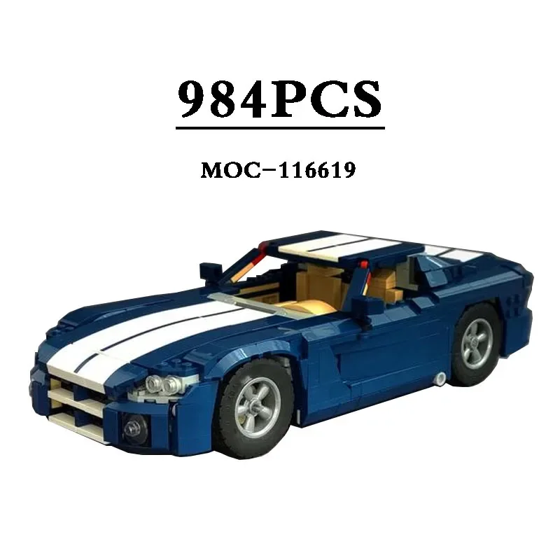 

Classic Racing Car MOC-116619 984pcs Sports Car Model-10265 Alternative Design DIY Model Building Blocks Toy Birthday Gift