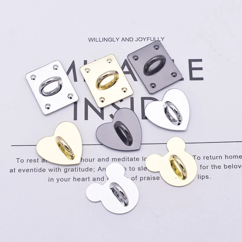 Self adhesive metal heart phone charm holder jewelry accessories 1pc
