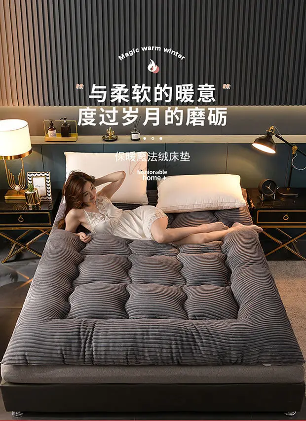 Description Picture 2 of itemInflatable Mattress Memory Foam Covers Bed Mettress Futon Folding Sleeping Mattress Base Songk Colchon Matress Latex Tatami