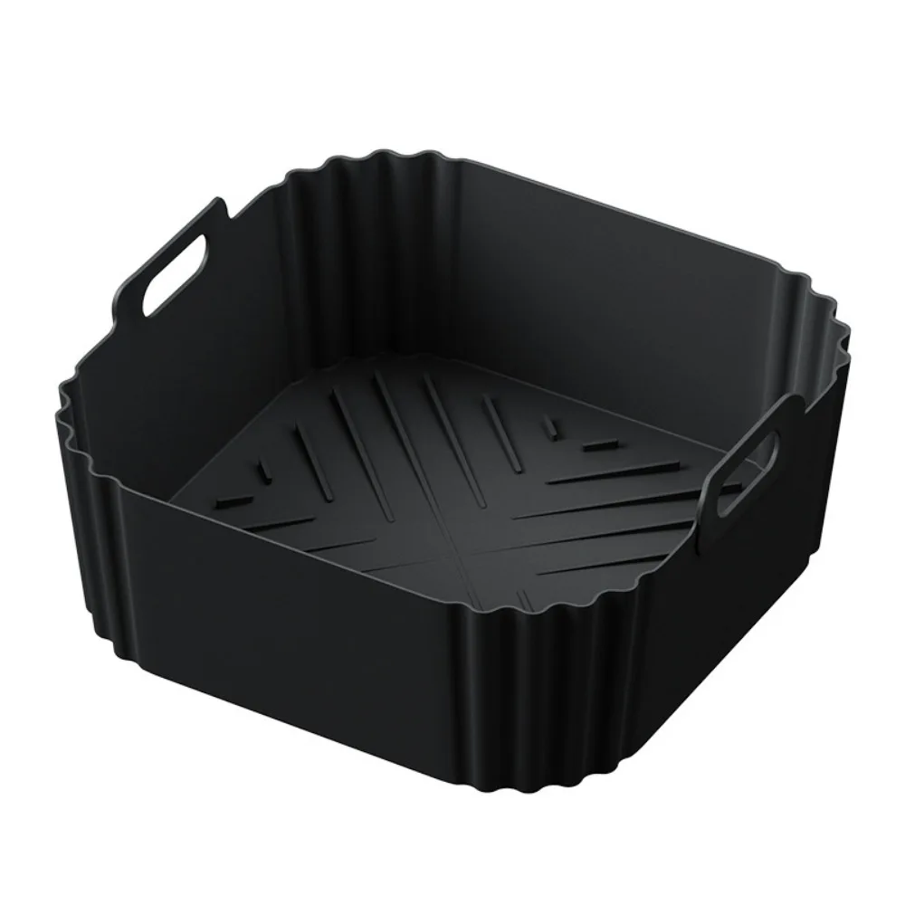 Air Fryer Liners 22.5cm Silicone Air Fryer Liners Reusable Non-Stick Basket for Ninja AF181 AF180 AF141 AF140 Compatible with 5-8QT Air Fryers