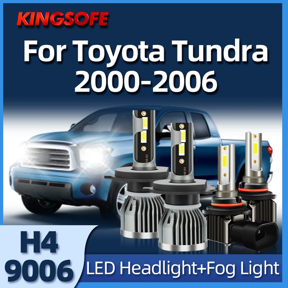 

KINGSOFE Led Headlight CSP Chip 110W H4 Bulbs 9006 6000K Car Lamps For Toyota Tundra 2000 2001 2002 2003 2004 2005 2006