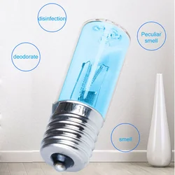 E17 Quartz Tube UVC Disinfection Lamp with Ozone - Ultraviolet Germicidal Light (Ozone 185nm)