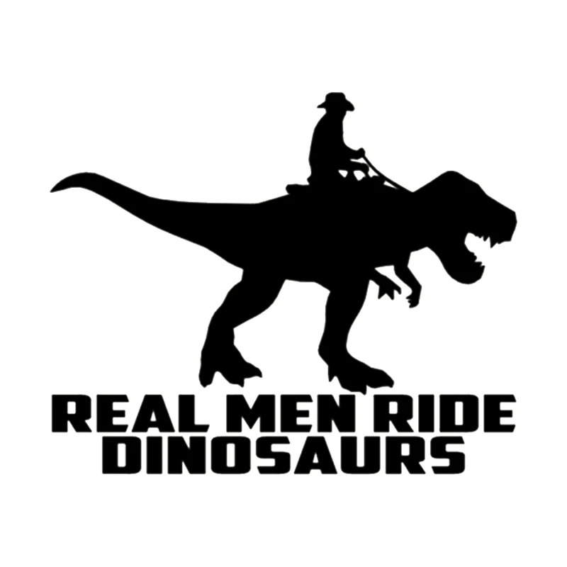 33745 #18x15 см настоящие мужчины ездить динозавры автомобиль наклейка виниловая наклейка водонепроницаемый на грузовик бампер заднее окно без фона
