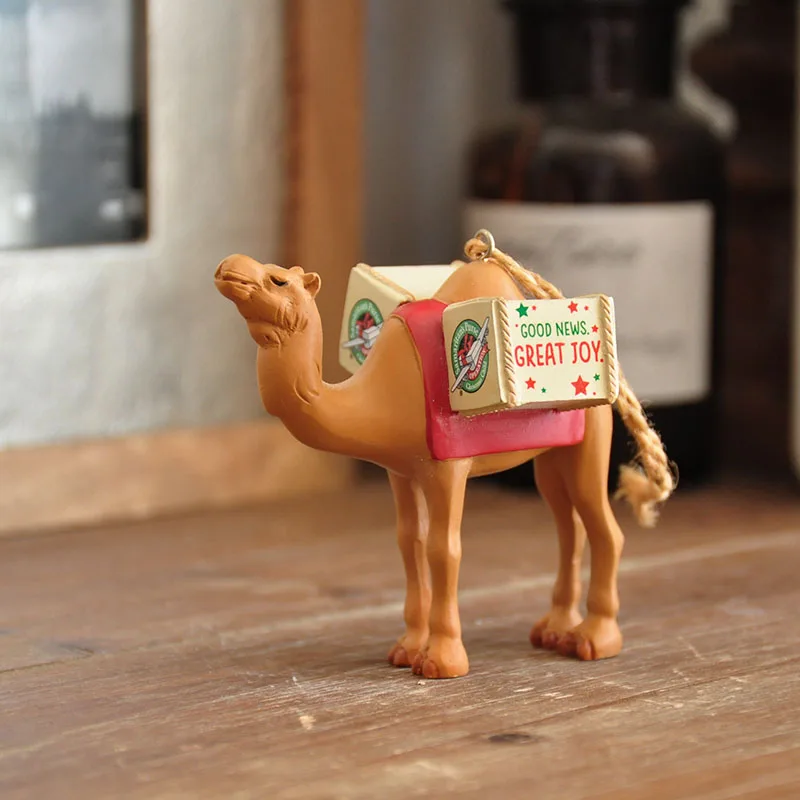 

resin figure mental psychological sand table game box court therapy camel with joy