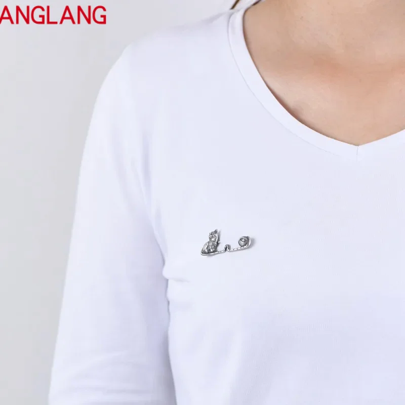 여성용 S 브로치, 심플한 뜨게 볼, 작은 고양이 핀, 펑크 쥬얼리, 신상 여성 패션, 무료 배송