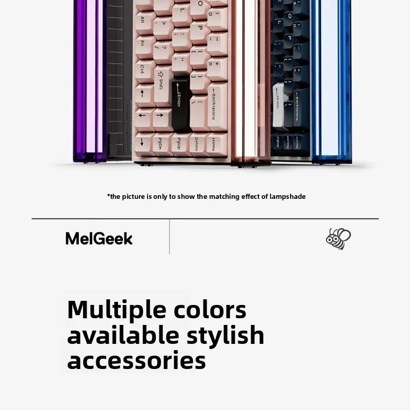 MelGeek MADE68 키보드 측면 패널 여러 시리즈 알루미늄 합금/아크릴/탄소 섬유 소재로 제작된 맞춤형 키보드 액세서리