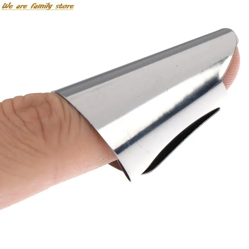 2pcs Stainless Steel Kitchen Cutting Protection Tools Finger Protectors Peanut Sheller Vegetable Nuts Peeling Finger Guard