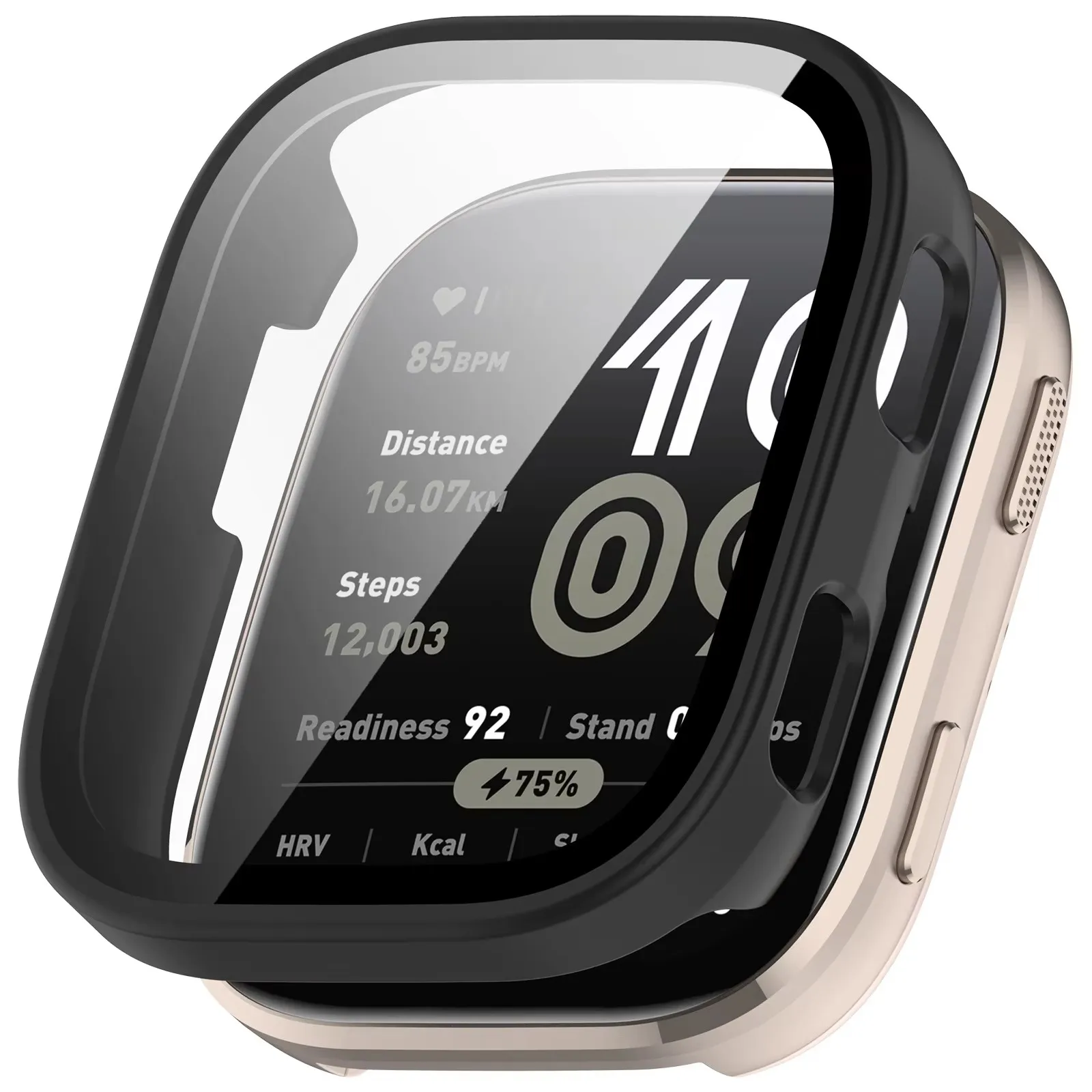 Premium Anti-Scratch Tempered Glass Watch Case with Bumper for Smartwatch Protection