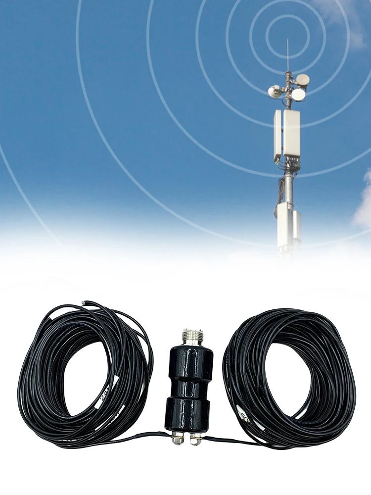 5-50MHz HF 수평 다이폴 안테나 휴대용 햄 라디오 단파 안테나 포켓 HF 안테나 (무선 통신용)