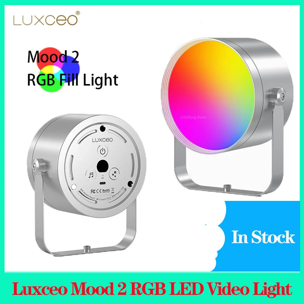 

Luxceo Mood 2 RGB лампа для фотосъемки с возможностью поворота на 360 градусов
