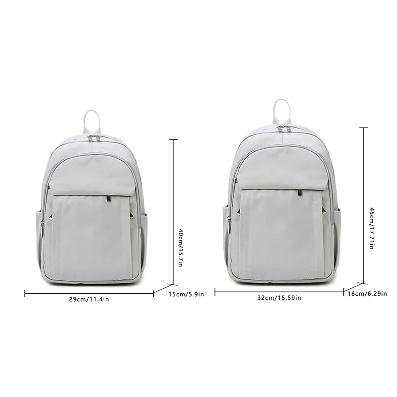 Schoolbag Female College Student Simple Niche Commuter Can Hold 14Inch Laptop Backpack Male Large Capacity Backpack