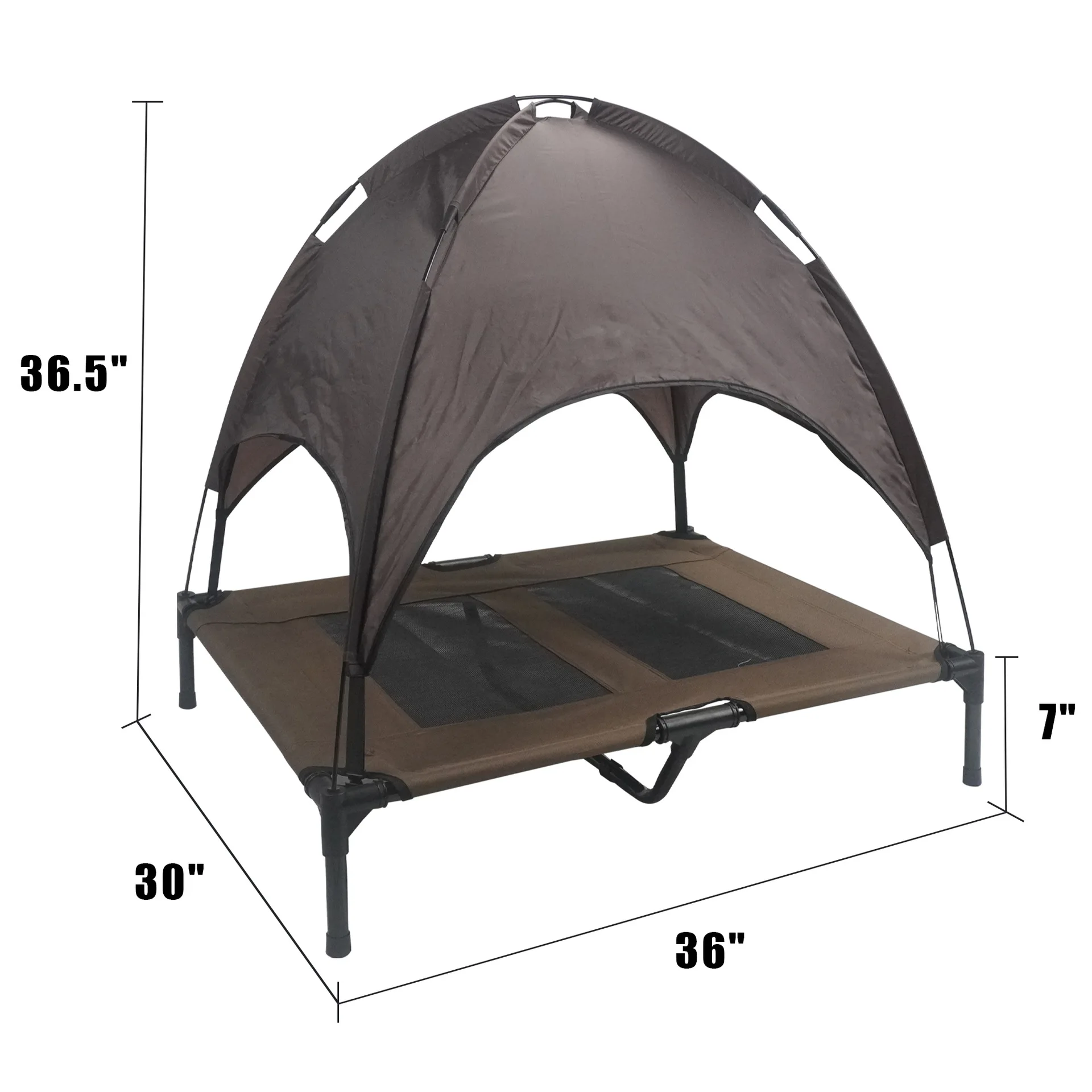 Outdoor Medium and Large Dog Bed High Load-bearing Roof Elevated Dog Bed Tent Summer Shade Pet Marching Beds Pet Gift