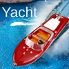 RC Speed Boat High-horsepower Electric Yacht Cruise Model Racing Boat Boy Water Classic Retro Toy Boat 2